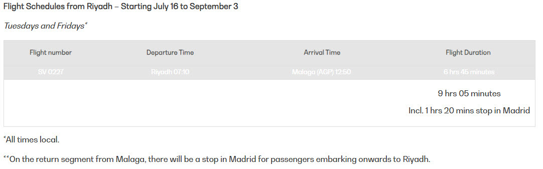 flights Riad - Malaga