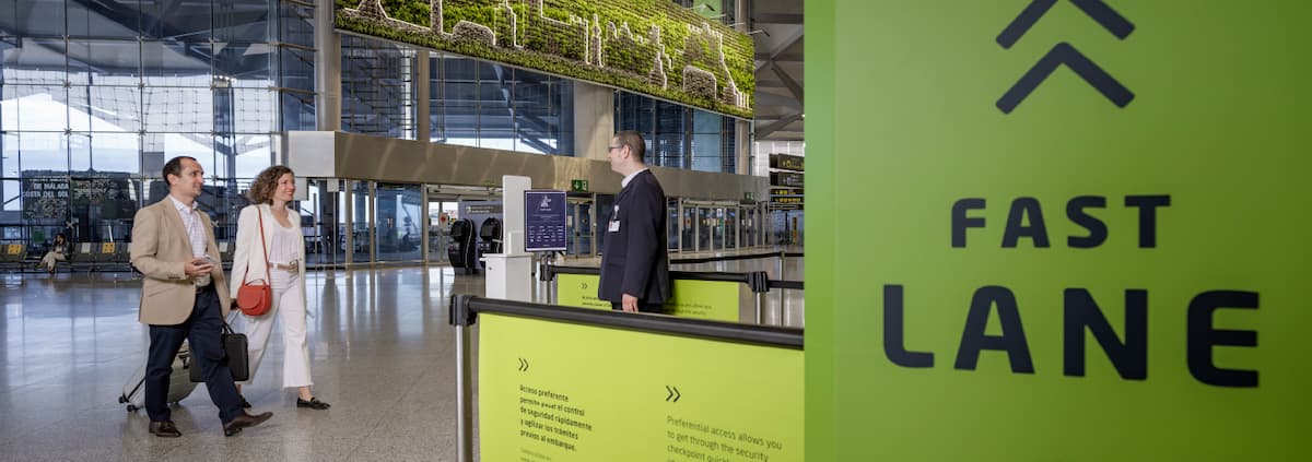 Fast lane at Malaga airport